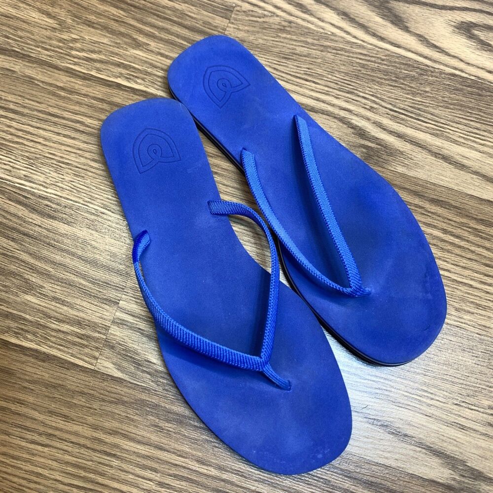 Rothy's Splash The Flip Flop Blue women Size 10 Thong Sandals